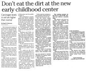 News Clip: Don't eat the dirt